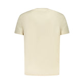 Beige Cotton Men T-Shirt